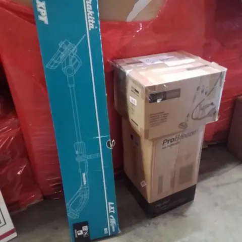 PALLET OF ASSORTED HOUSEHOLD GOODS AND PRODUCTS TO INCLUDE;AIR PURIFIER,STEAM CLEANER,LINE TRIMMER 
