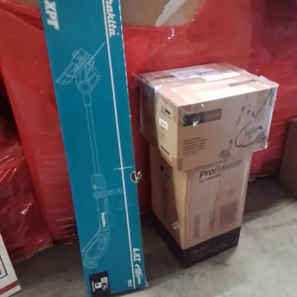 PALLET OF ASSORTED HOUSEHOLD GOODS AND PRODUCTS TO INCLUDE;AIR PURIFIER,STEAM CLEANER,LINE TRIMMER 