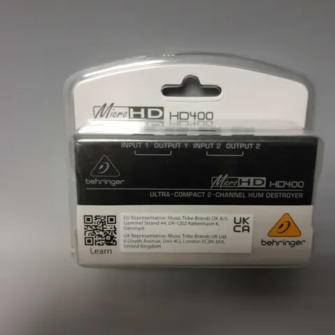 BOXED BEHRINGER MICROHD HD400