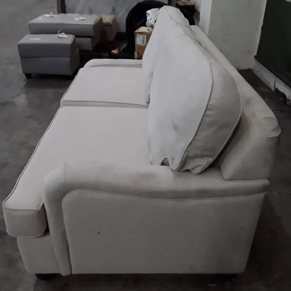 QUALITY DESIGNER TIDWORTH RHF CHAISE STORAGE SOFA BED - DESERT FABRIC