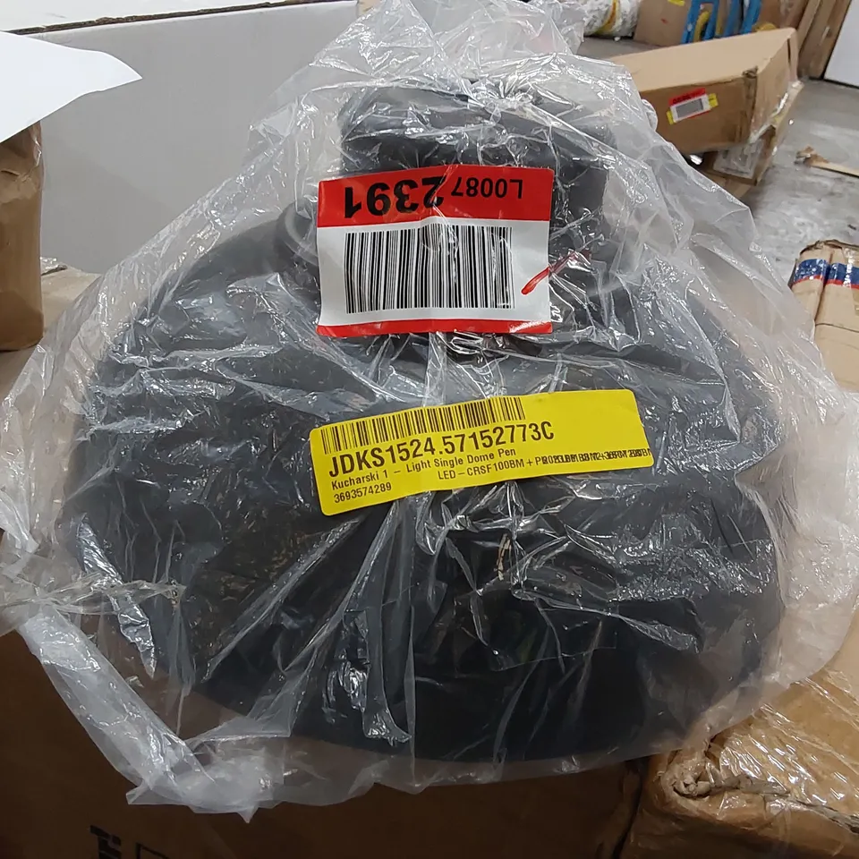 Kurcharski 1 - black dome pendant lamp shade (1 box)