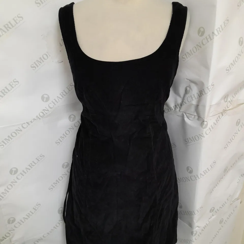 NOBODY'S CHILD WOVEN VALENTINA MINI DRESS IN BLACK SIZE 12