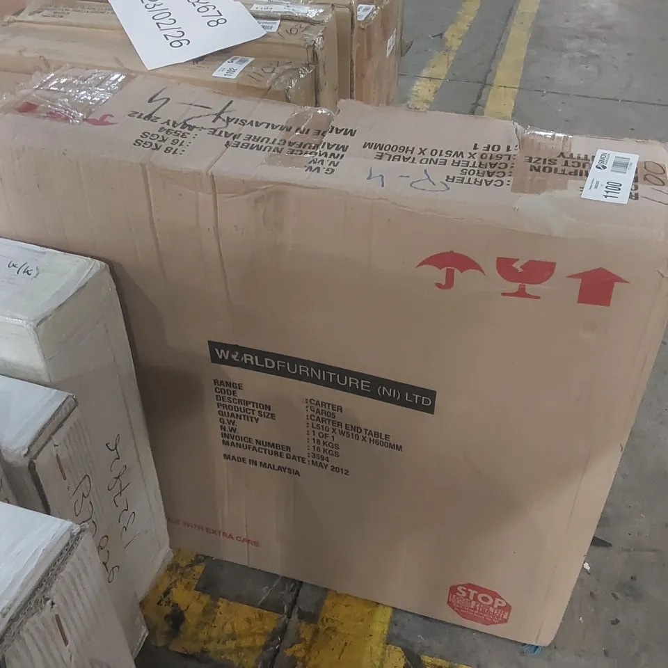 BOXED CARTER END TABLE 