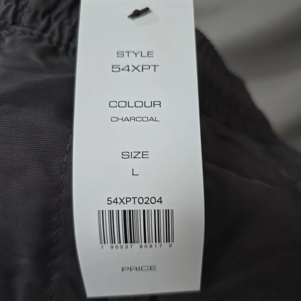 FRENCH CONNECTION CHARCOAL BOTTOMS, SIZE L (54XPT0204)