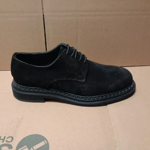 DOLCE & GABBANA BLACK SUEDE DERBY SHOES – MEN'S, SIZE 10