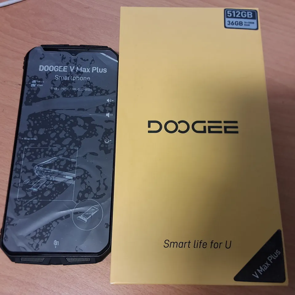 BOXED DOOGEE V-MAX PLUS 512GB IN OBSIDIAN BLACK