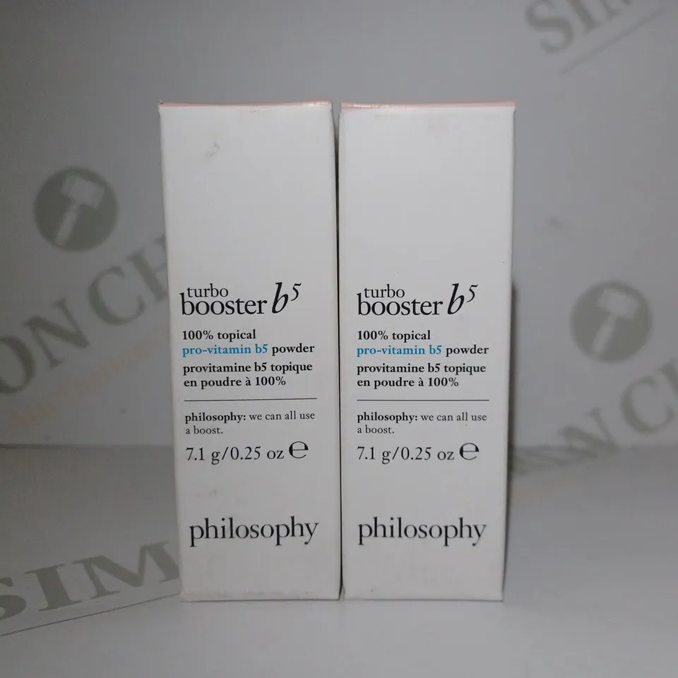 LOT OF 2 X 7.1G PHILOSOPHY TURBO BOOSTER VITAMIN B5