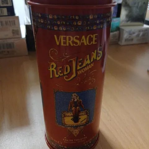 BOXED VERSACE RED JEANS WOMAN EAU DE TOILETTE 75ML
