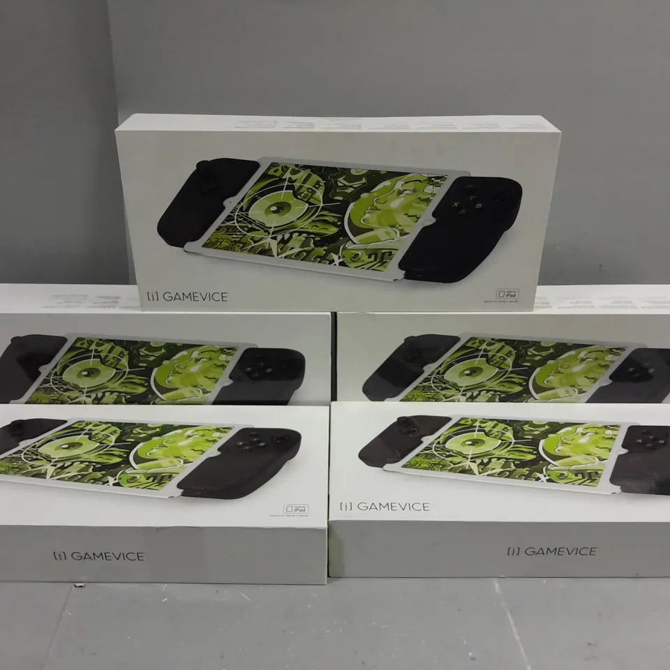 5 BOXED GAMEVICE - GV150 CONTROLLER FOR APPLE IPAD, IPAD PRO 9.7-INCH, AIR AND AIR II - BLACK