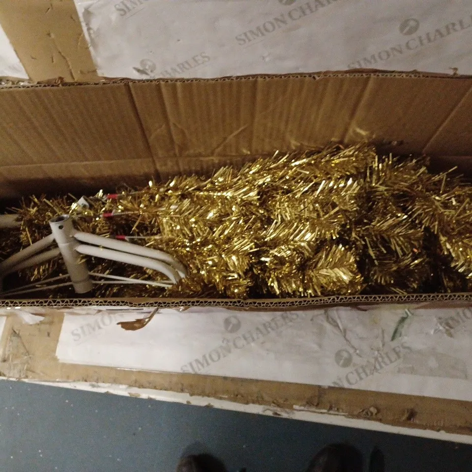 SHATCHI ARTIFICIAL CHRISTMAS TREE ROSE CHAMPAGNE