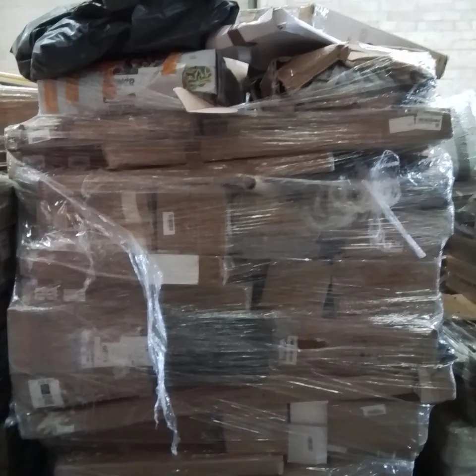 PALLET OF ASSORTED HOUSEHOLD GOODS AND PRODUCTS TO INCLUDE;STAIR CLIMBING CHAIR,COOKWARE SET,DOG BED
