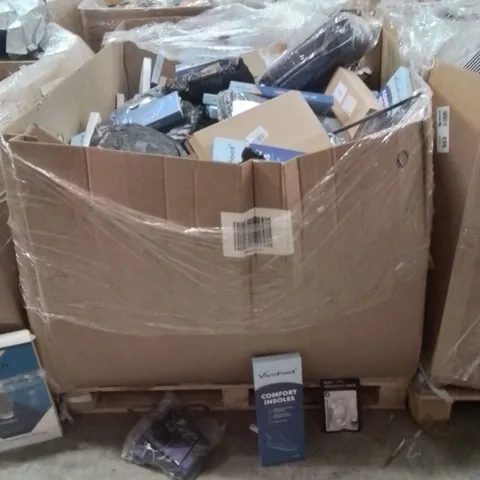 PALLET CONTAINING A LARGE QUANTITY OF TECH,PETS,BEAUTY,TOOLS PRODUCTS TO INCLUDE;INSOLES,HARNESS,USB DATA CABLE