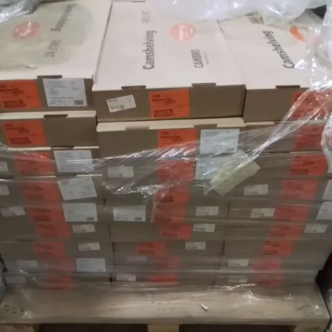PALLET CONTAINING LARGE QUANTITY OF CAMSHELVING SHELF KITS