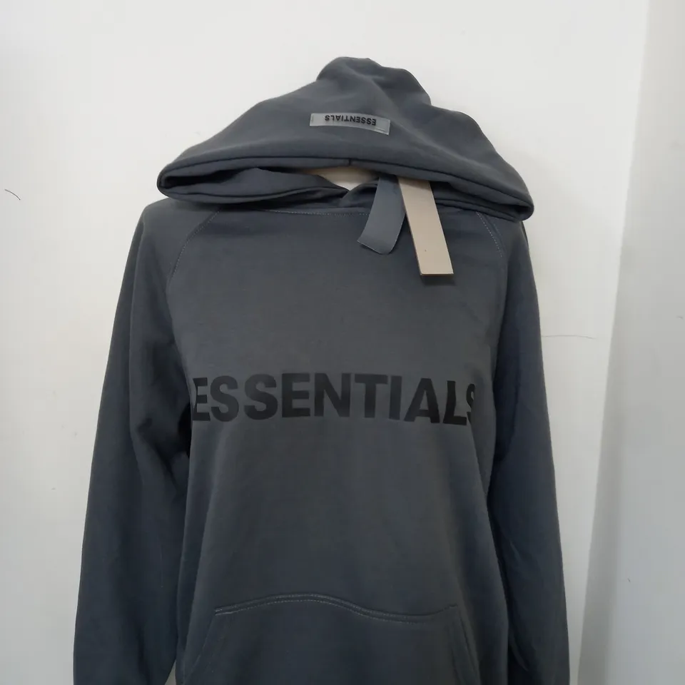 ESSENTIALS LOGO HOODIE SIZE S