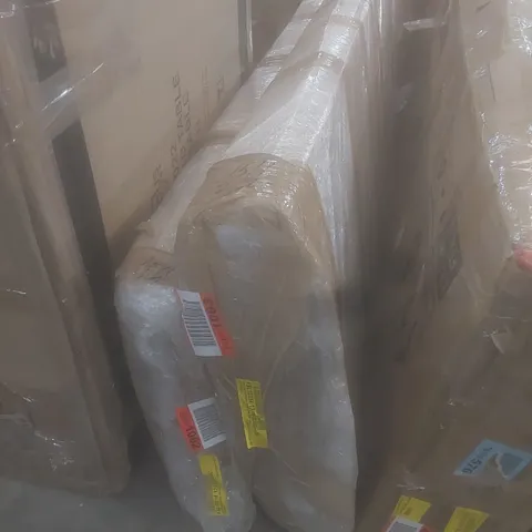 BOXED UPHOLSTERED OTTOMAN STORAGE BED WITH LED // SIZE UNSPECIFIED (2 BOXES)