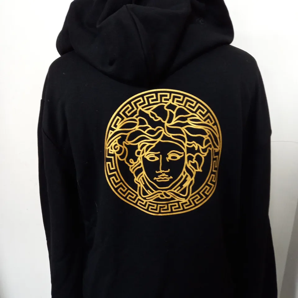 VERSACE LOGO BLACK HOODIE SIZE UNSPECIFIED
