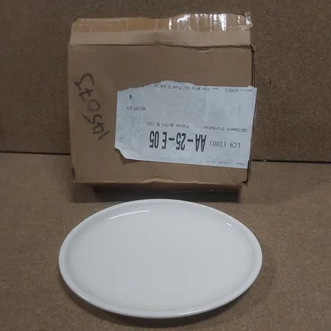 BOXED SET OF 4 PURE WHITE OVAL PLATES - 25.4cm