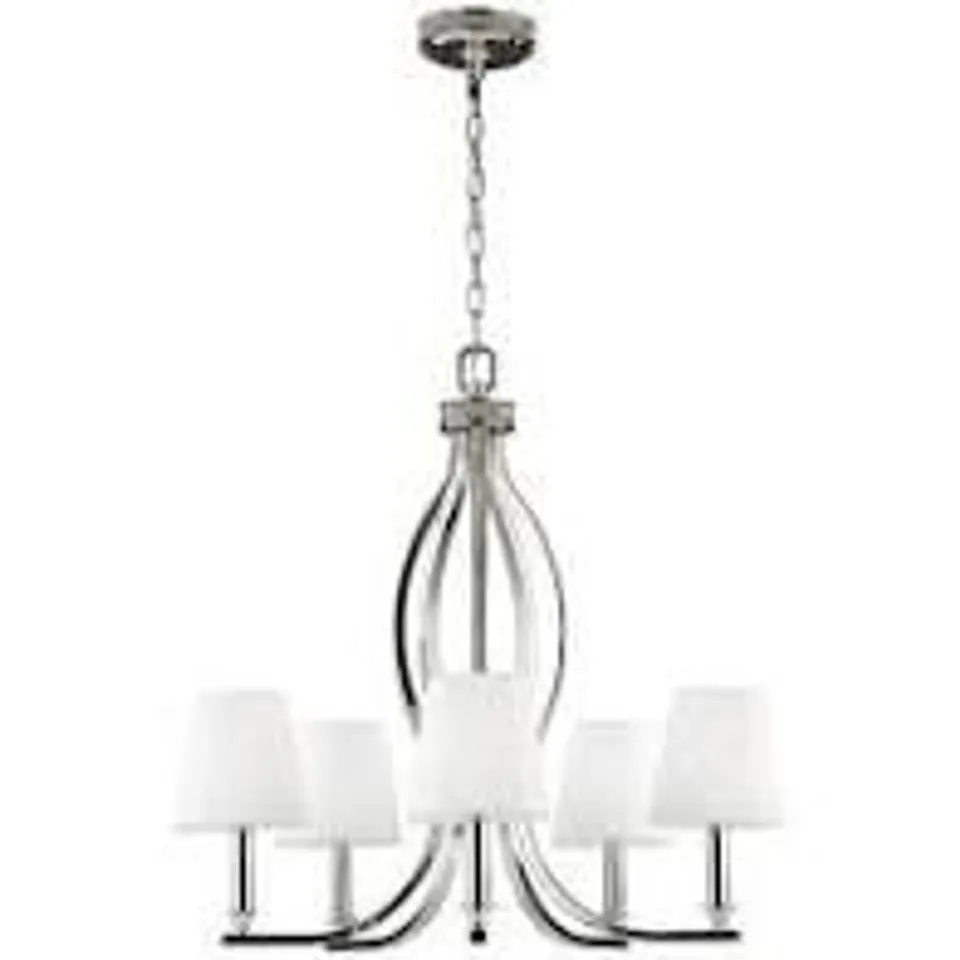 BOXED STEVENSON 5 LIGHT SHADED CHANDALIER