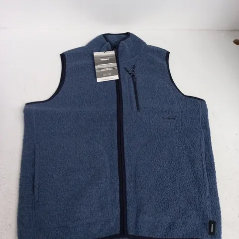 FINSTERRE PORTELL WOOL FLEECE GILET IN DARK OZONE - M