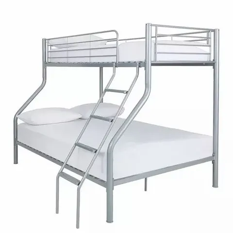 BOXED DOMINO METAL TRIO BUNK BED - WHITE (2 BOXES)