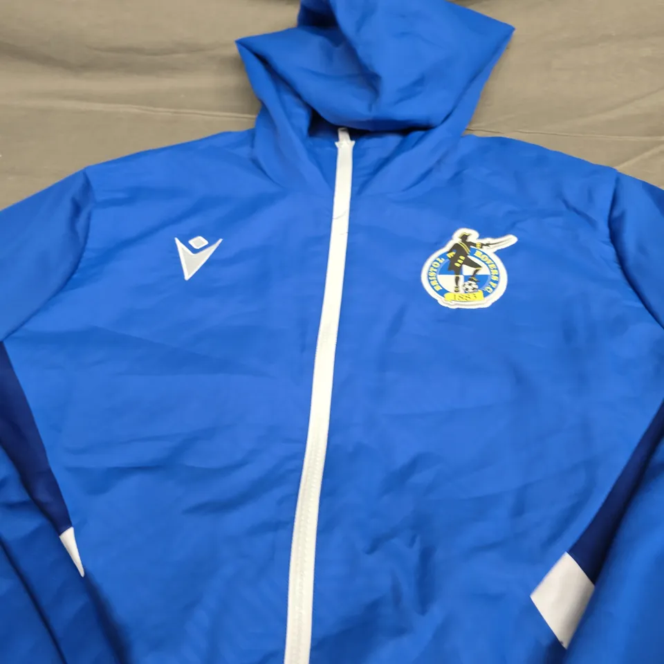 BRISTOL ROVERS FC TRAINING JACKET - SIZE XL
