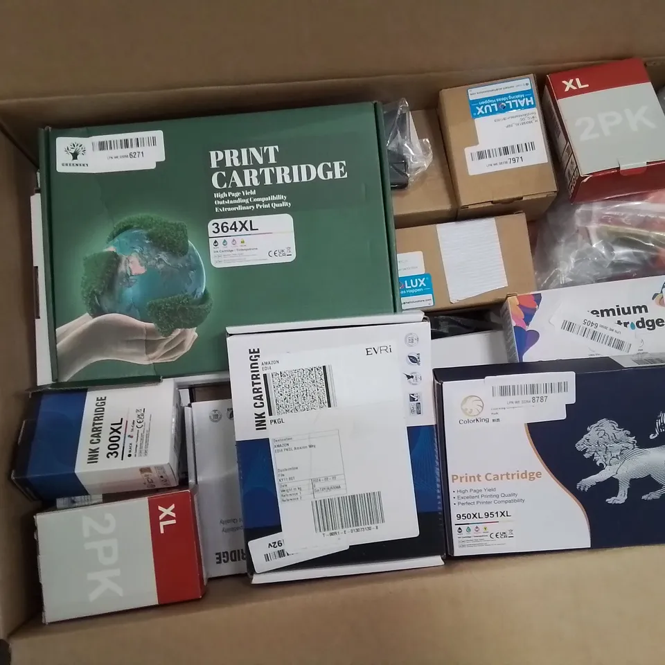 PALLET CONTAINING APPROXIMATELY 20 BOXES OF BOXED INK CARTRIDGES FOR VARIOUS MODELS AND MAKES OF PRINTER