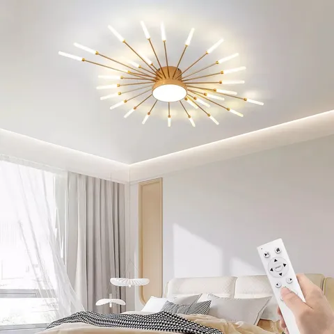 BOXED FLUSH MOUNTS 29-LIGHT CEILING LIGHT, MODERN LED HEADS FLOWER SHAPE (1 BOX)