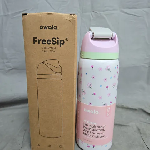OWALA FREESIP FLORAL WATER BOTTLE 