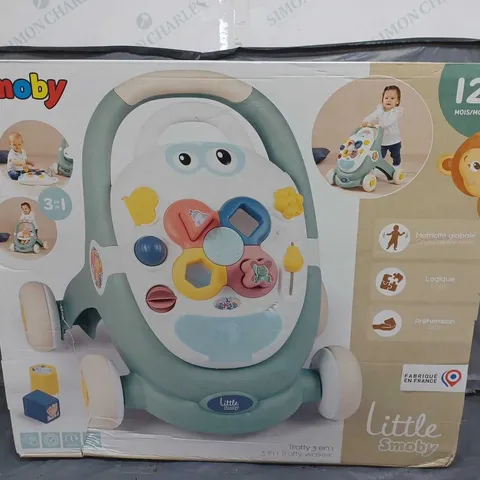 BOXED AND SEALED SMOBY 3-IN-1 WALKER