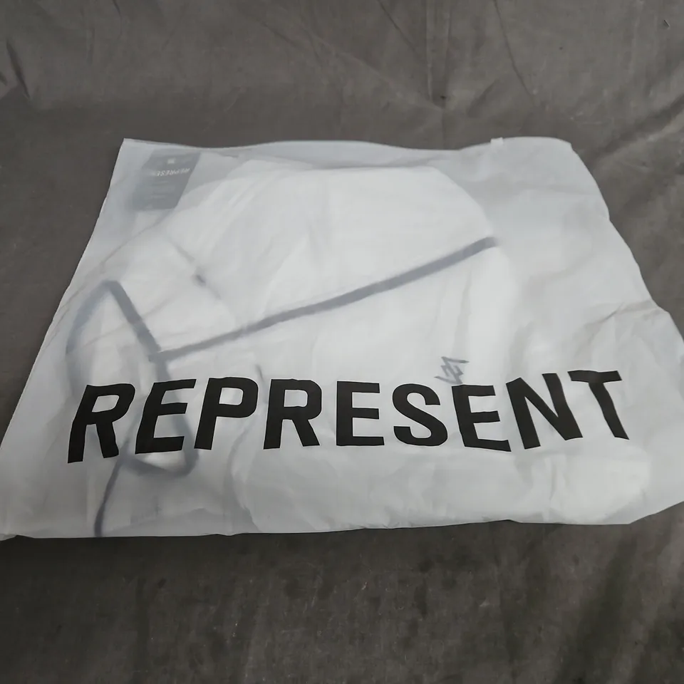 REPRESENT 247 FLY RUNNING JACKET – WHITE POLYAMIDE, UK 8