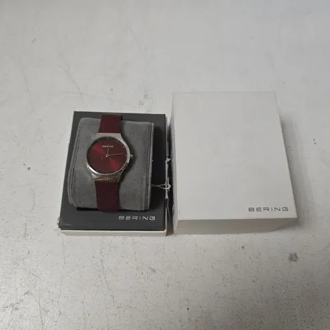 BOXED BERING CLASSIC 12131-303 WATCH IN RED