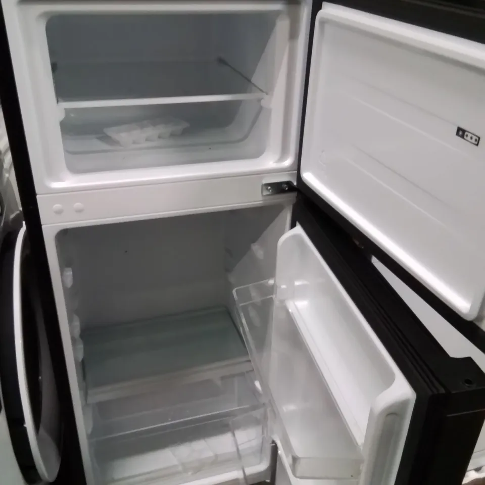 FRIDGEMASTER MTM48120EB 117CM HIGH 80/20 FRIDGE FREEZER IN BLACK 48CM WIDE