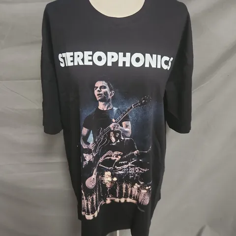 STEREOPHONICS WORLD TOUR 2025 TSHIRT IN BLACK SIZE 2XL