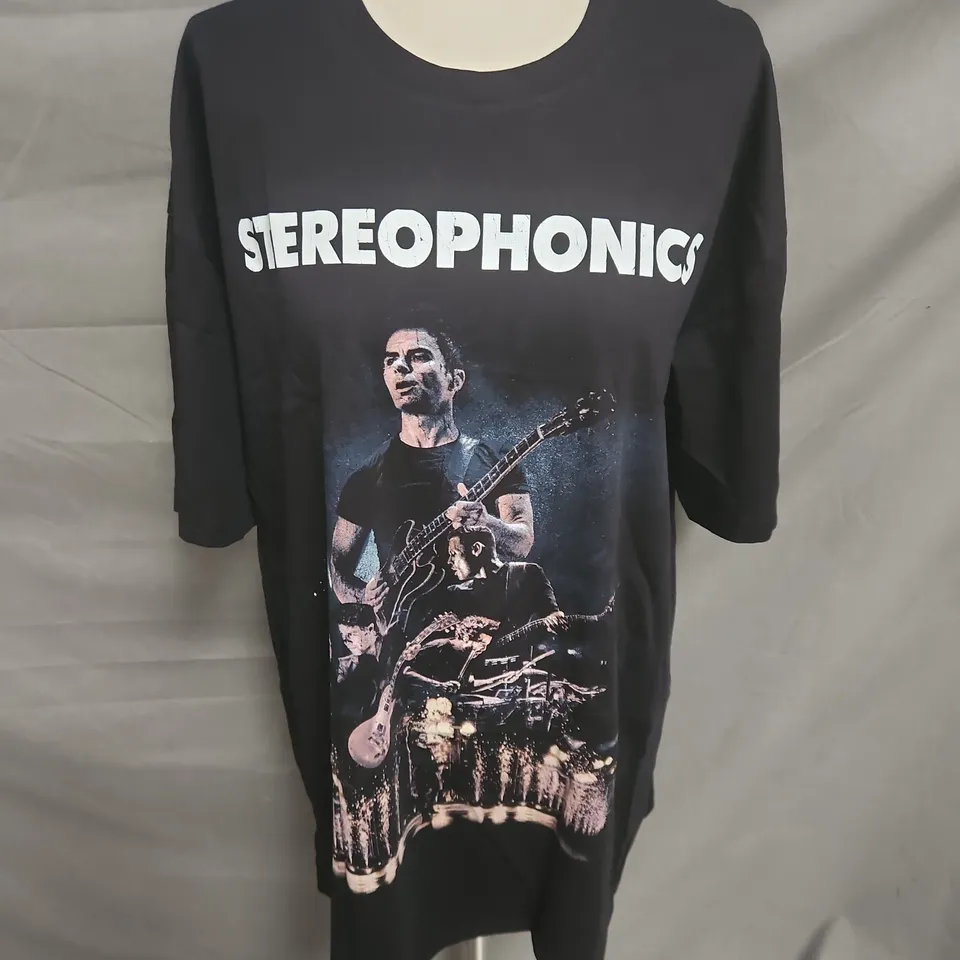 STEREOPHONICS WORLD TOUR 2025 TSHIRT IN BLACK SIZE 2XL