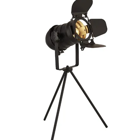 BOXED LIGHTING COLLECTION DACHEN BLACK TABLE LAMP (1 BOX)