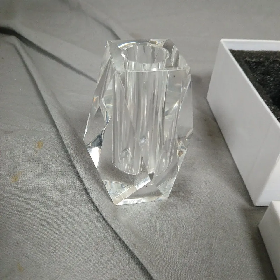 JM by Julien Macdonald Crystal Decorative Glass Pieces (Set of 2) – Boxed