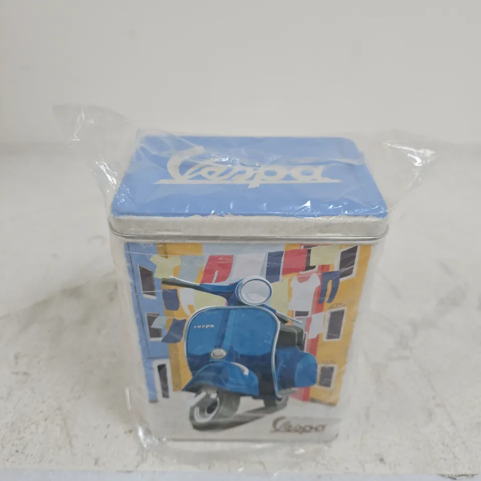 VESPA SCOOTER TIN – STORAGE TIN