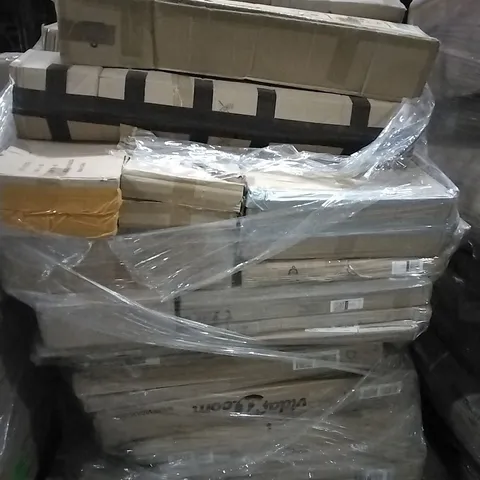 PALLET OF HOUSEHOLD ITEMS TO INCLUDE PARTY TENT,VIOLIN, ARTIFICIAL TWIGBAMBOO,LED FLOOD LIGHT AND OTHER ASSORTED ITEMS...
