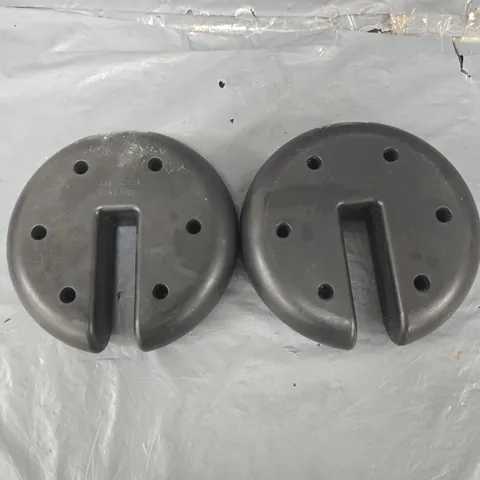 TWO 2.3KG ADD ON WEIGHT PLATES - COLLECTION ONLY 