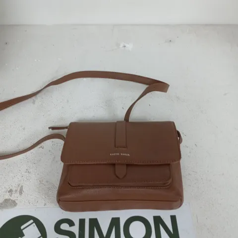 LLOYD BAKER BROWN LEATHER CROSSBODY BAG