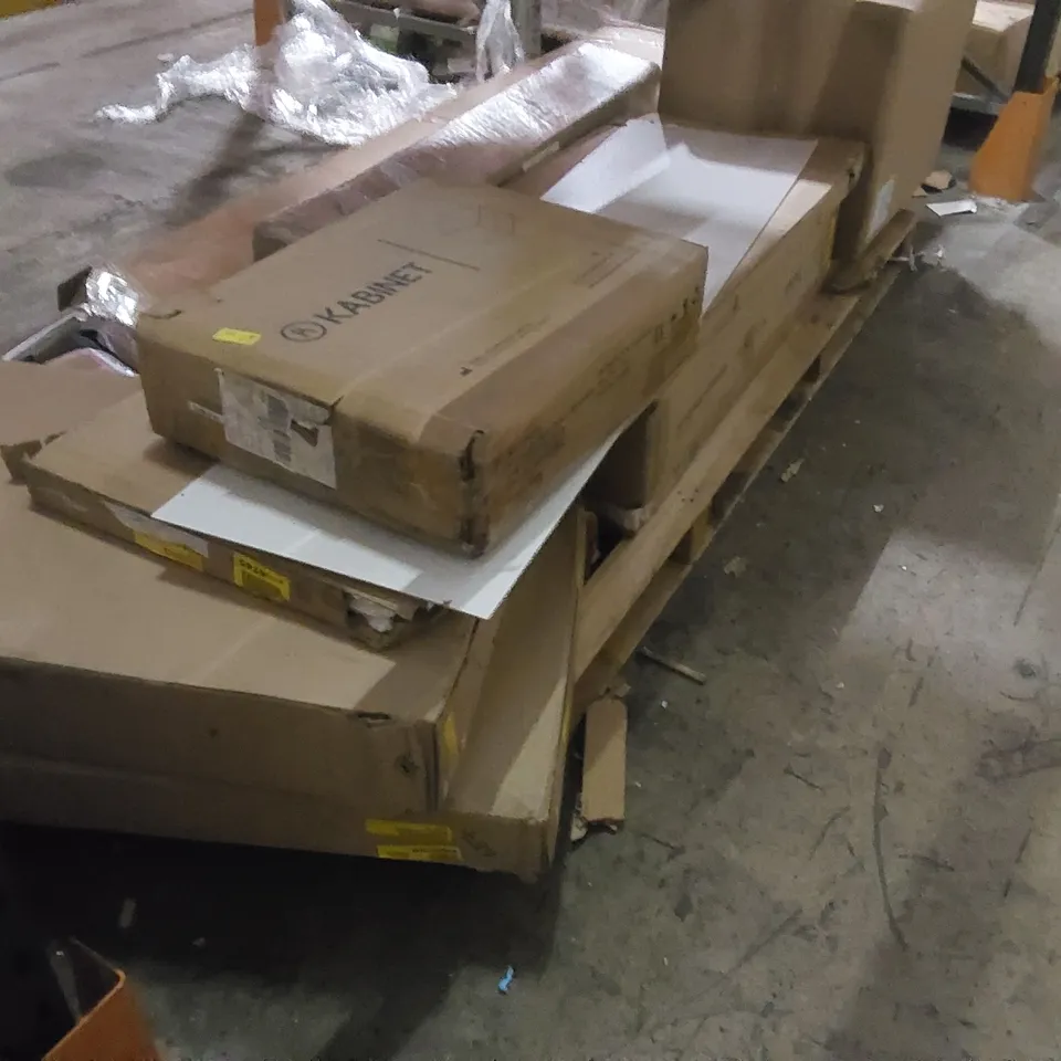 PALLET TO CONTAINING A LARGE QUANTITY OF ASSORTED FURNITURE PARTS ECT