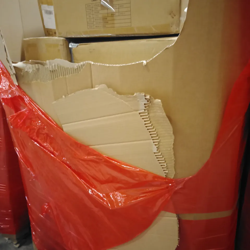 PALLET OF ASSORTED HOUSEHOLD GOODS AND PRODUCTS TO INCLUDE; INFLATABLE BOUNCY CASTLE,INFRARED COOKER, PHOTO FRAME