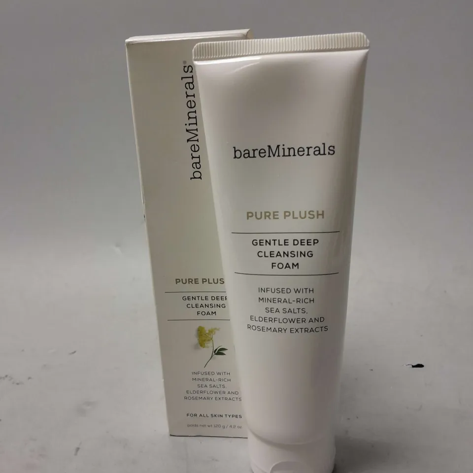 BAREMINERALS / PURE PLUSH DEEP CLEANSING FOAM 4.2 OZ (120 ML)