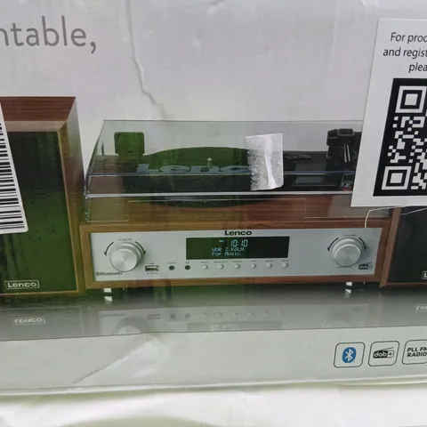 BOXED LENCO MC-160WD STEREO SYSTEM TURNTABLE