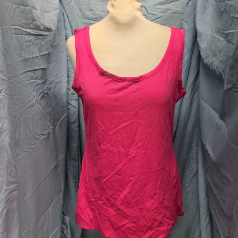 RUTH LANGFORD PINK TANK TOP β WOMEN'S SLEEVELESS TOP UK SIZE M