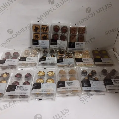 APPROXIMATELY 15 HOTEL CHOCOLAT CHOCOLATE SELECTIONS IN VARIOUS FLAVOURS TO INCLUDE RASPBERRY SMOOTHIE, CAESAR, COCONUT ETC