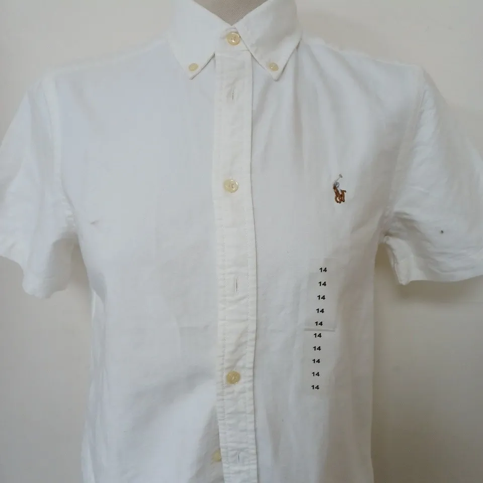 POLO RALPH LAUREN BUTTONED SHIRT SIZE 14