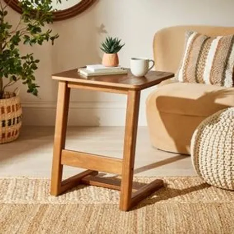 BOXED AGATHA SOFA SIDE TABLE - DARK STAINED (1 BOX)