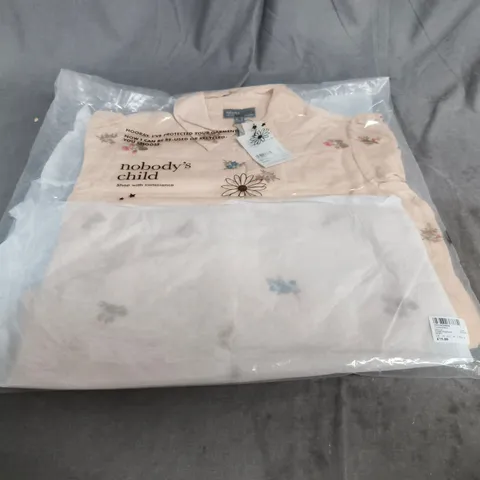 NOBODY'S CHILD DELLA EMBROIDERED SHIRT – CORD CREAM – UK 10