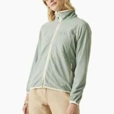 BRAND NEW REGATTA LILANA FULL ZIP WOMENS FLEECE - LIGHT VANILLA & GLACIE - UK 8